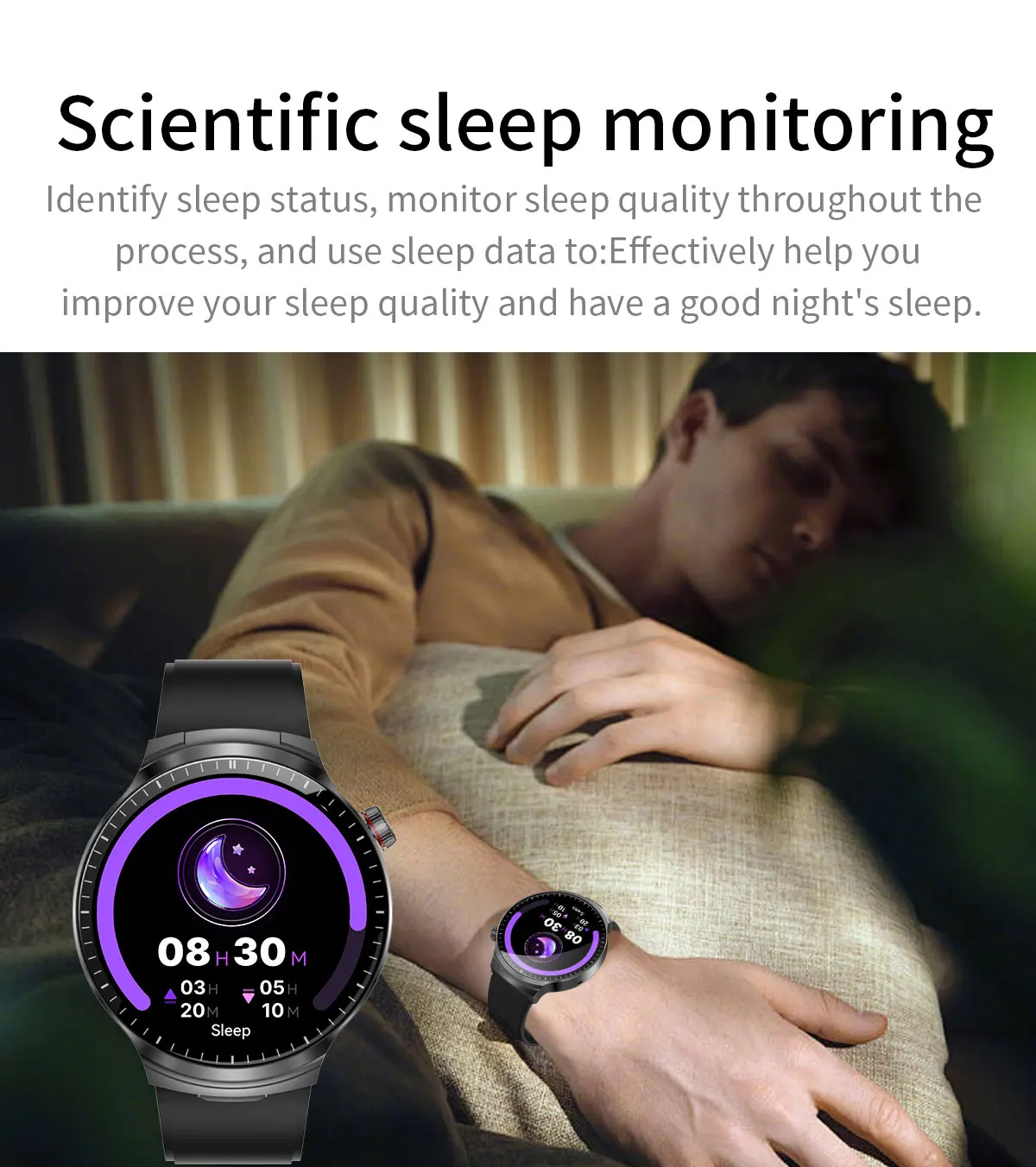 LIGE 2026 Neue TWS 2-in-1 Kopfhörer Smartwatch 1,85 Zoll Bluetooth-Anruf Herren Ohrhörer Smartwatch Herzfrequenz Gesundheitsmonitor Musik-Uhr – Detail 18