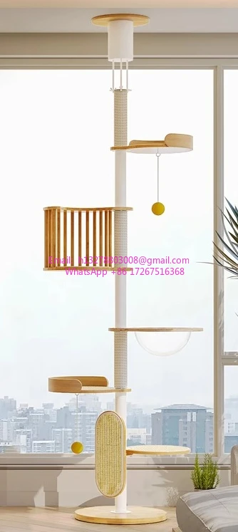 Cat Special Tree integriertes Kratzsäulen-Erkerfenster-Top-Rack