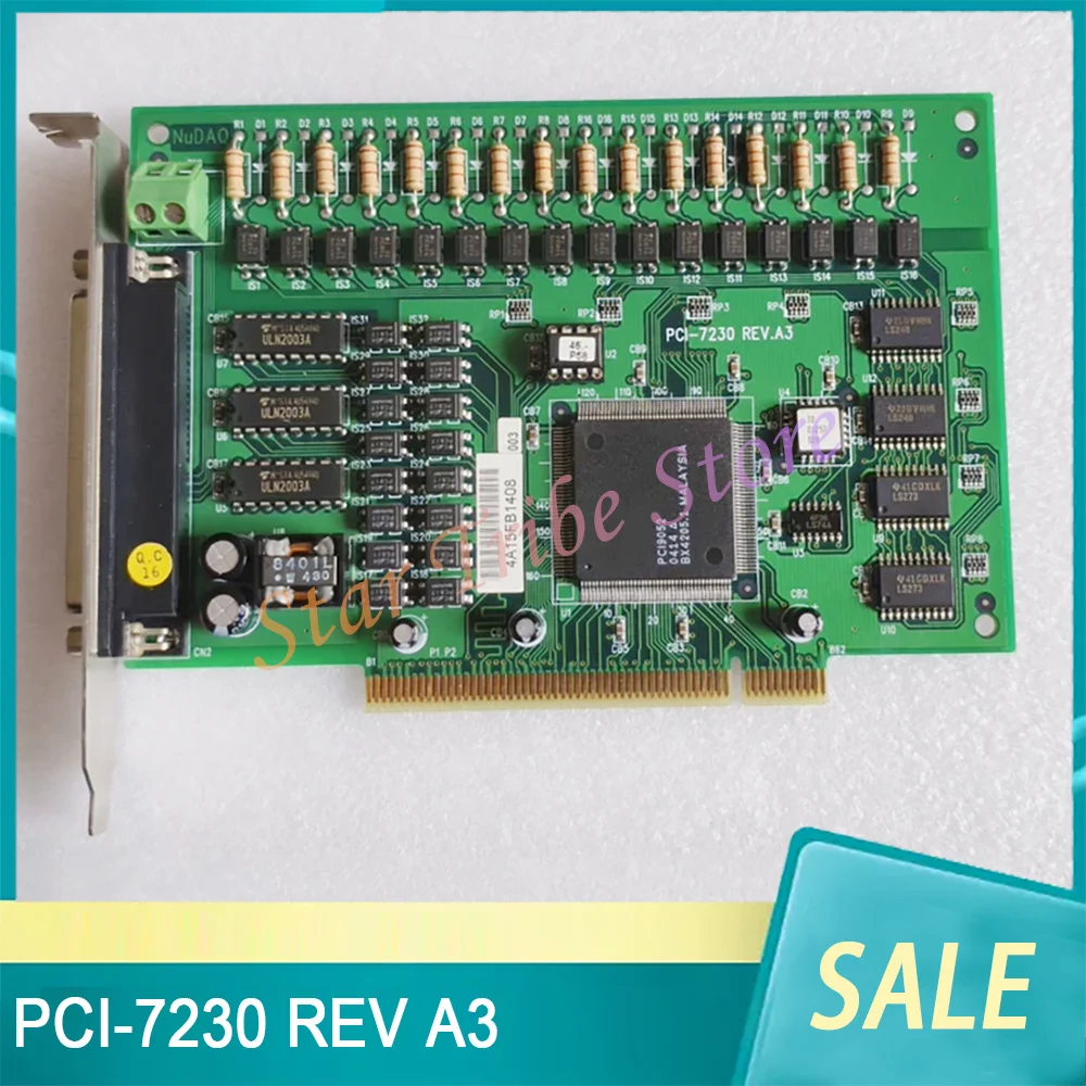 PCI-7230 REV A3 16 Channel Optical Isolation Input/Output Acquisition Card