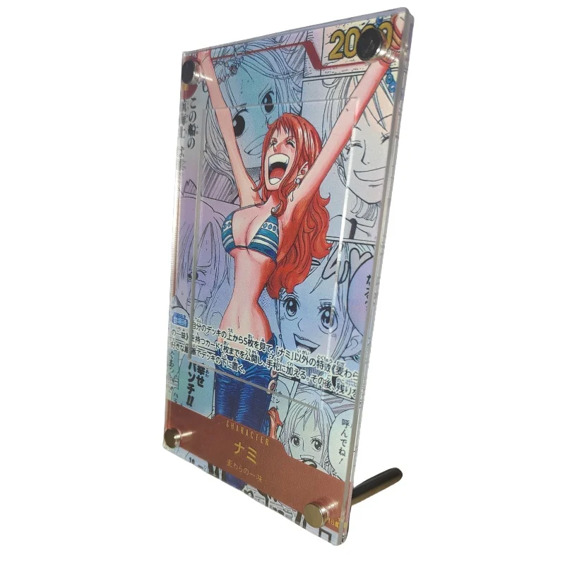 Nami Card Brick ONE PIECE Opcg Comic Extended Painting Series Diy Acrylic Action Toy Figures Anime Game Collection Display Rack