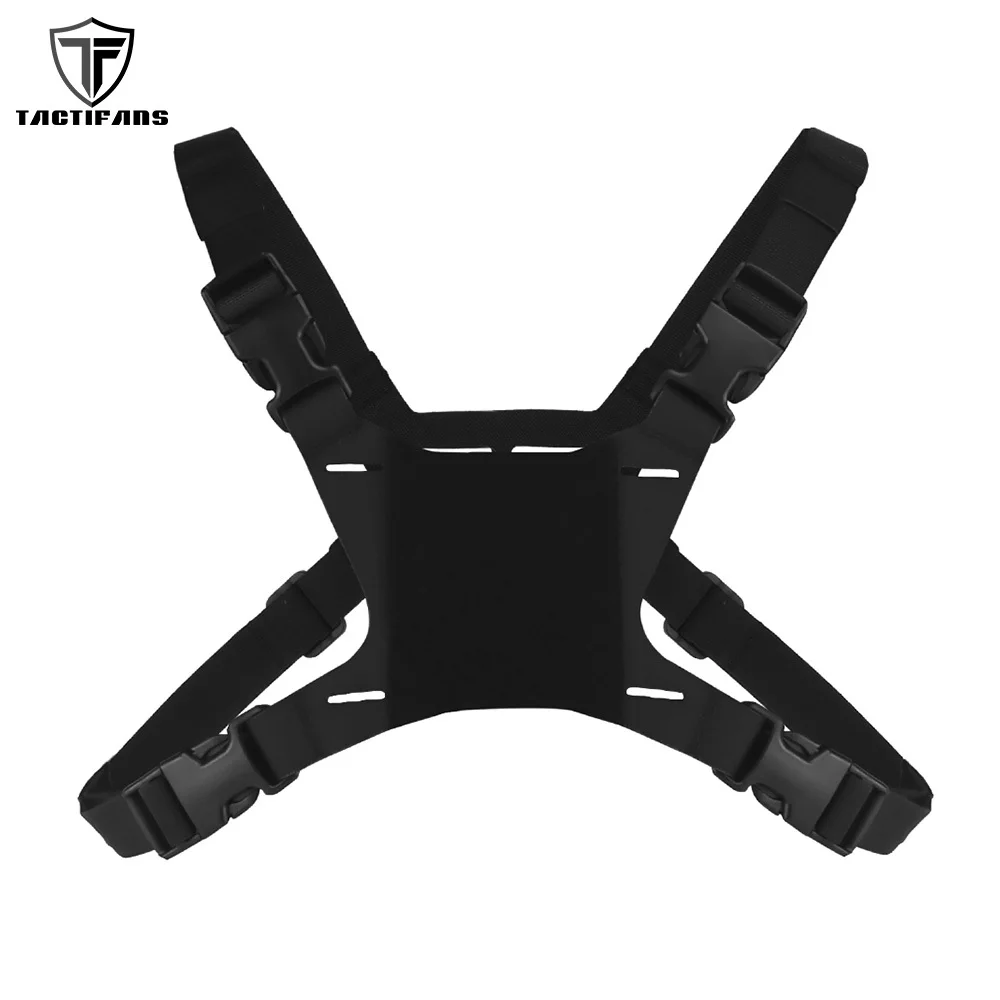 Tactical Navigator Harness Flip Lite Chest Rig Outdoor Navigation Board Panel Holder Laser Cut Nylon Slot CS Paintball Airsoft