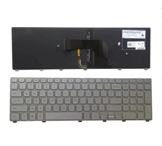 

US Keyboard For Dell Inspiron 17 7000 7746 7737 15HR Backlit silver