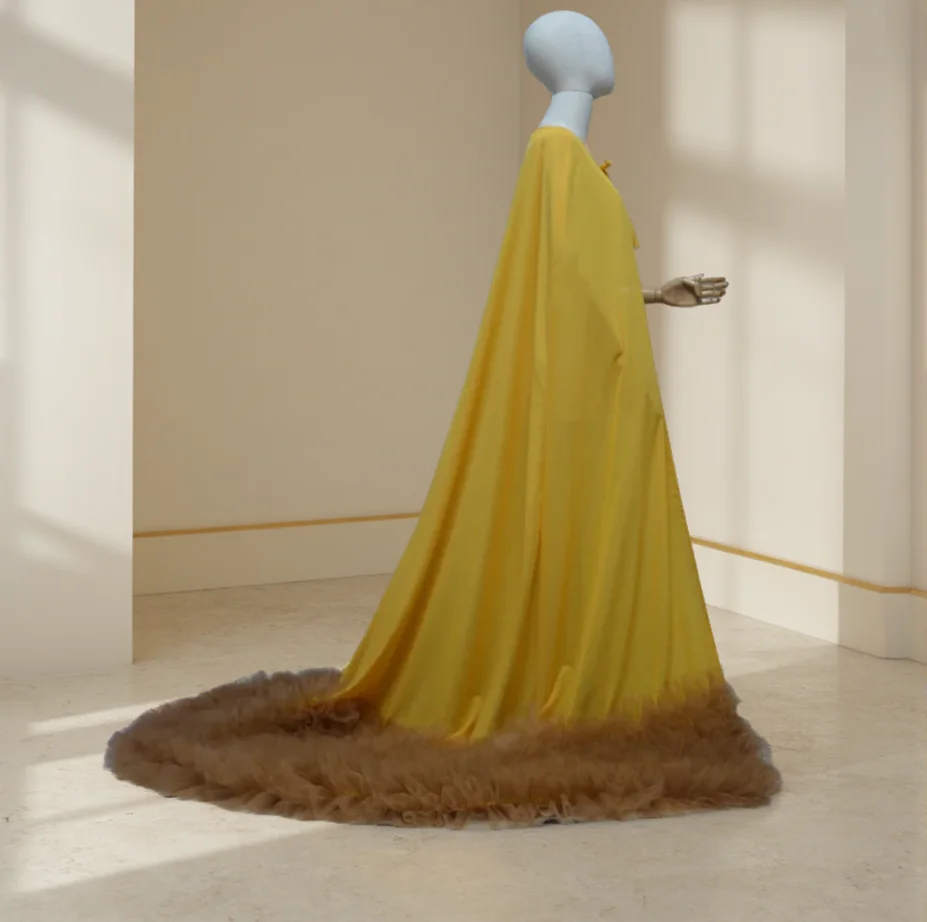 

Розовая шифоновая накидка с рюшами по краям, вечерняя вечеринка, танцевальная вечеринка, накидка на конкурс красоты, плащ, свадебное свадебное пальто