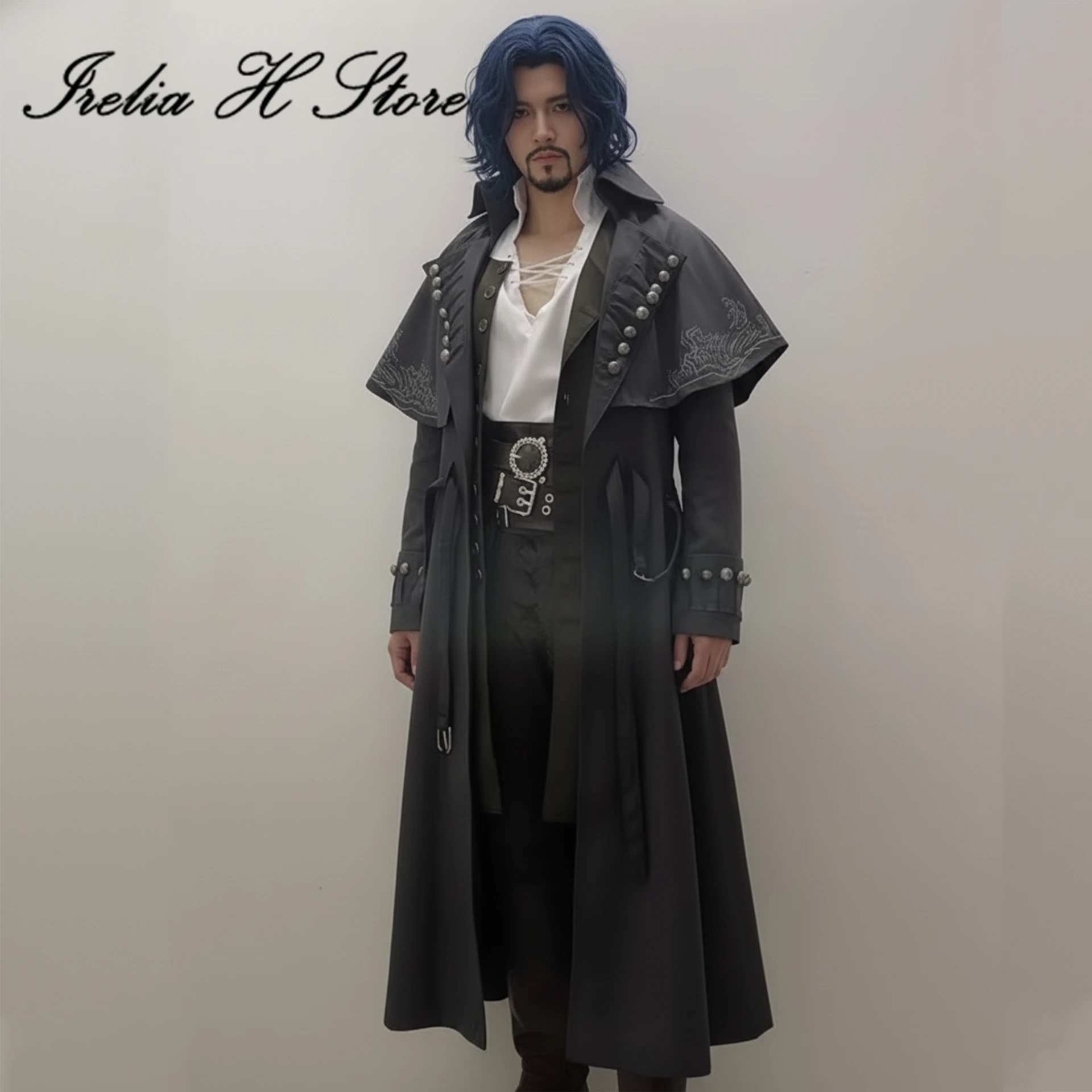 

Irelia H Store Alger Wilson from Lord Of Mysteries Alger Wilson Cosplay Costume Man Suit Halloween Costumes trench uniform