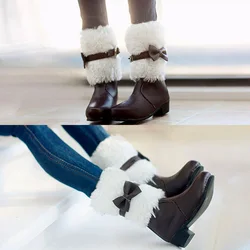 1/4 BJD обувь MSD шерстяные снегоступы с бантом Dollfie DREAM MID DK SOOM DOD Dollmore Luts AOD DZ AF