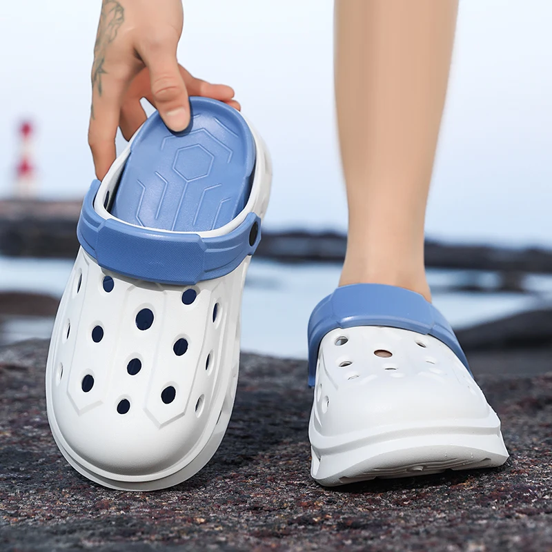 Paar-Stil Herren- und Damen-Sommer-Outdoor-Schuhe mit Dicker Sohle, Geruchshemmend und Rutschfest, Doppelnutzung für Sport, Strand und Angeln – Detail 9