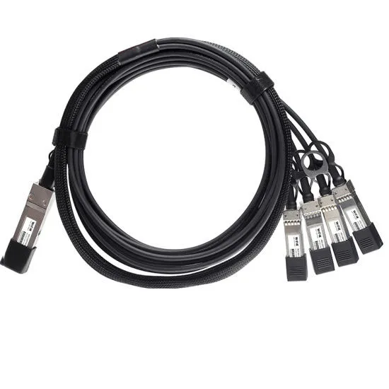 CAB-Q-S-1M Compatible 40G QSFP+ to 4x10G SFP+ Passive Direct Attach Copper Breakout Cable DAC Cable ftth cable