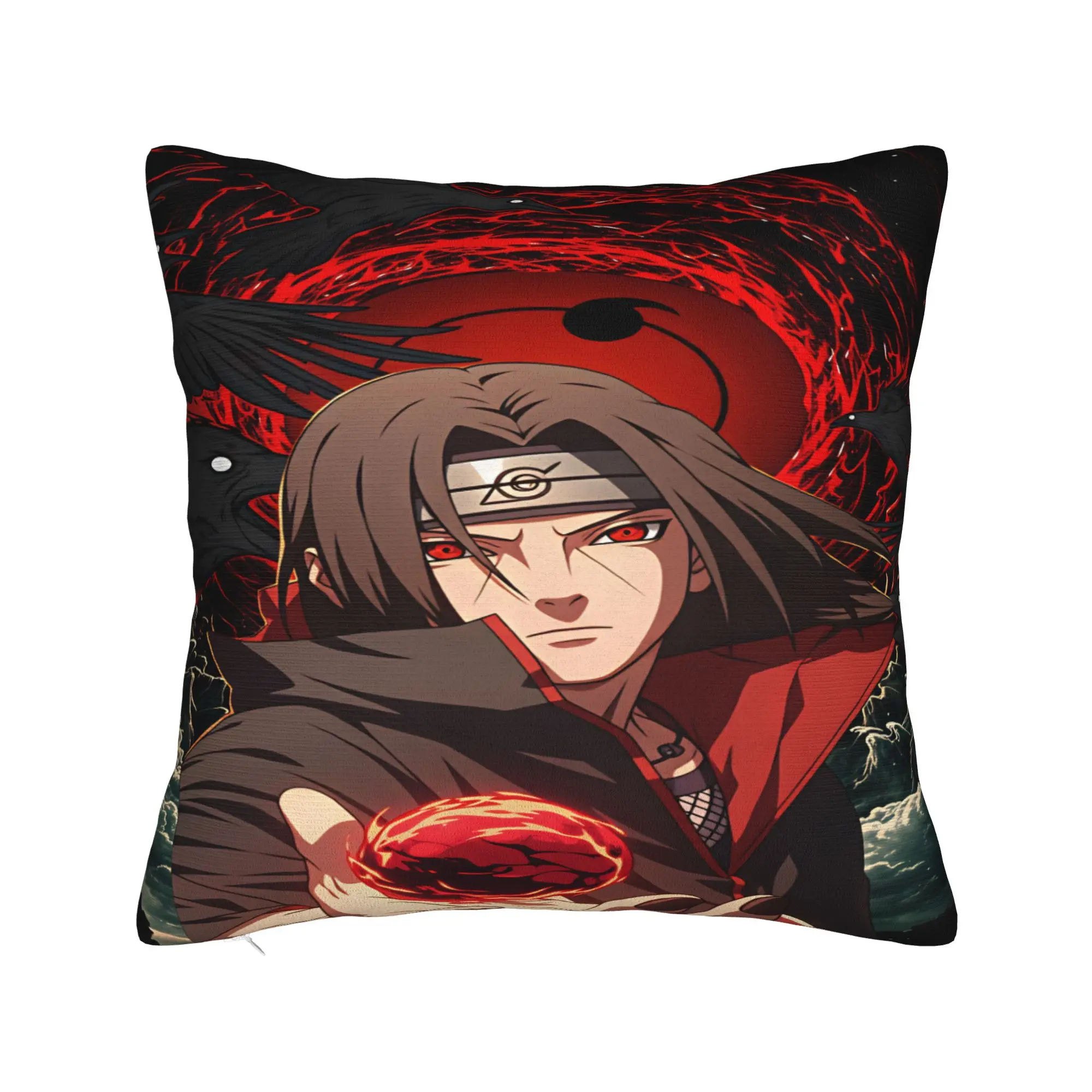 Uchiha Itachi Pillow Case  Print Pillow Cover Morden Pillowcases For Sofa Home Decoration