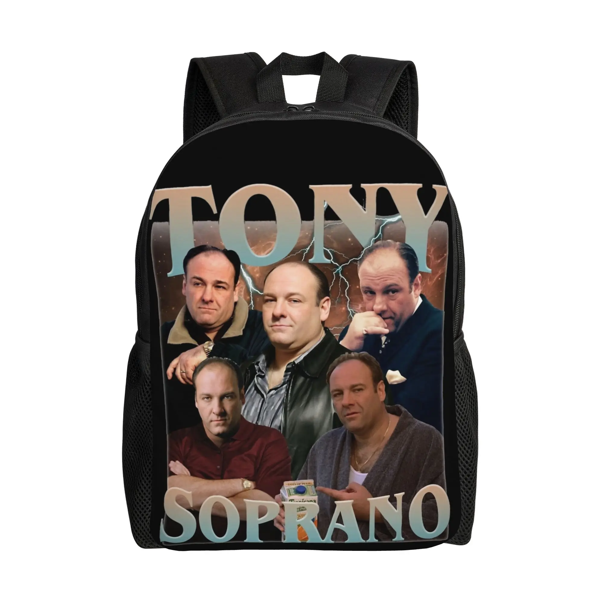 

Vintage Tony Soprano Crime Drama Tv Backpack Style Backpacks Female Camping Big High School Bags Designer Rucksack