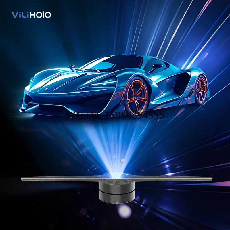 ViliHolo 3D голографический вентилятор для наружной рекламы, 3D LED-проектор, голографическое оборудование, голографический дисплей, эффект голографического отображения