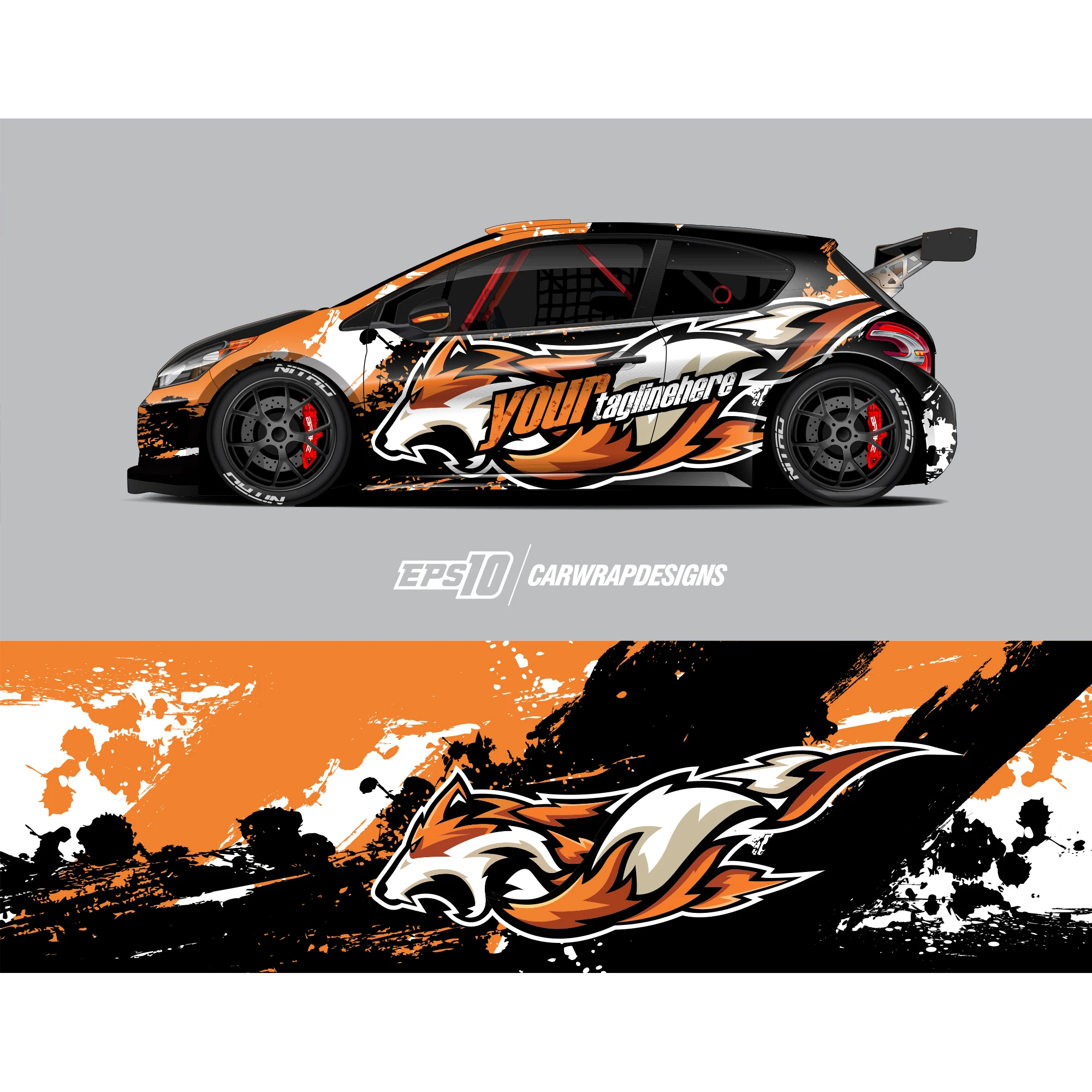 Racing Car Stickers Car Full Wrap Sticker Car Decal Decorative Cut Body Racing Graphic Decal Vinyl Wrap Modern Red Width 60cm