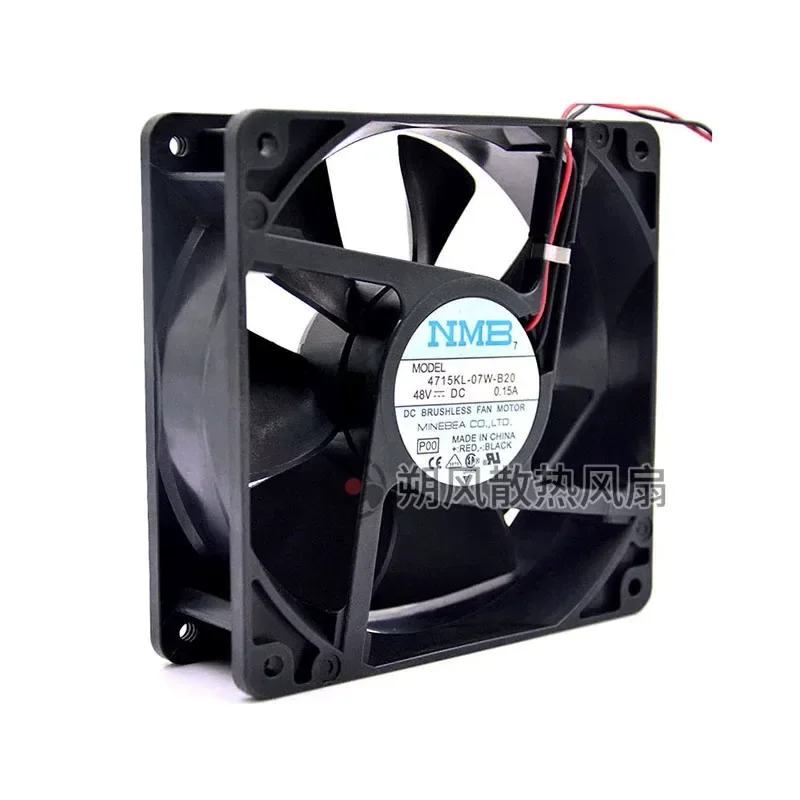 for NMB 4715KL-07W-B20 12038 12CM 48V 0.15A Ball Bearing Cooling Fan