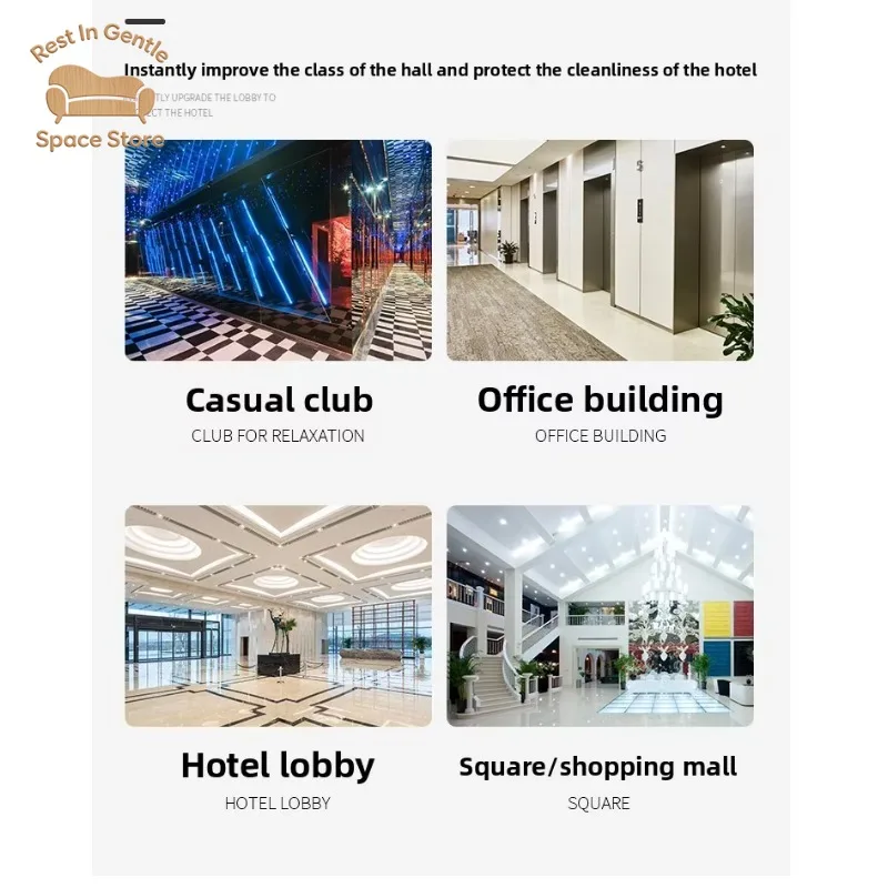 European-style hotel lobby trash can with ashtray stainless steel marble hotel lobby elevator entrance vertical chimney
