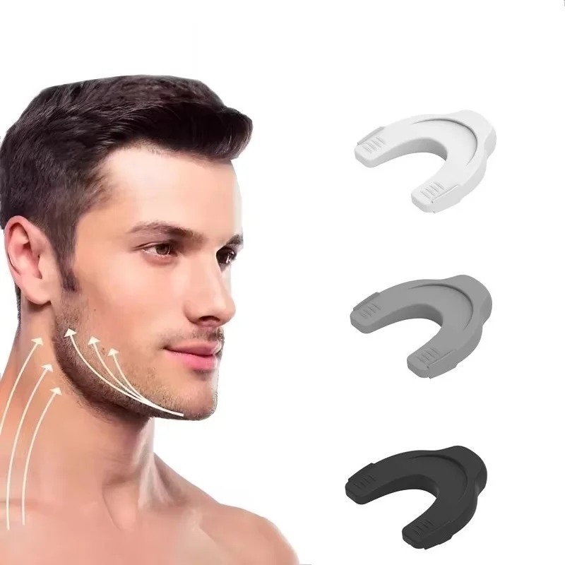 1 PCS Silicone Jawline Exerciser Colorful Dual Effect Jaw Trainer Neck Toning Tool Double Chin Reducer Face Slimming Equipment