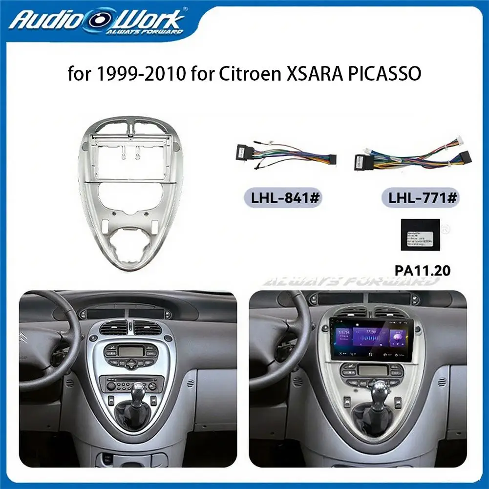 لسيتروين كسارا بيكاسو 1999-2010 أندرويد لوحة الملاحة العالمي لوحة القيادة الإطار سيارة ستيريو فآسيا محول متعدد الوظائف #1