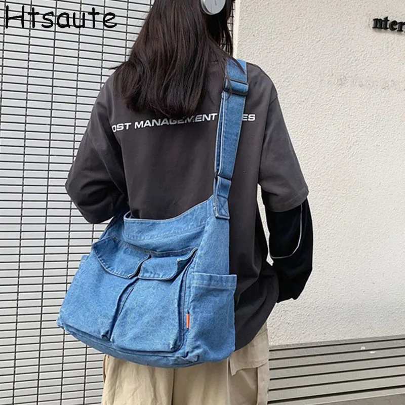 Large Capacity Tote Bags Women's New Trendy Shoulder Bag Simple And Versatile Commuter Bag Fashion Trendy Student Classroom Bags