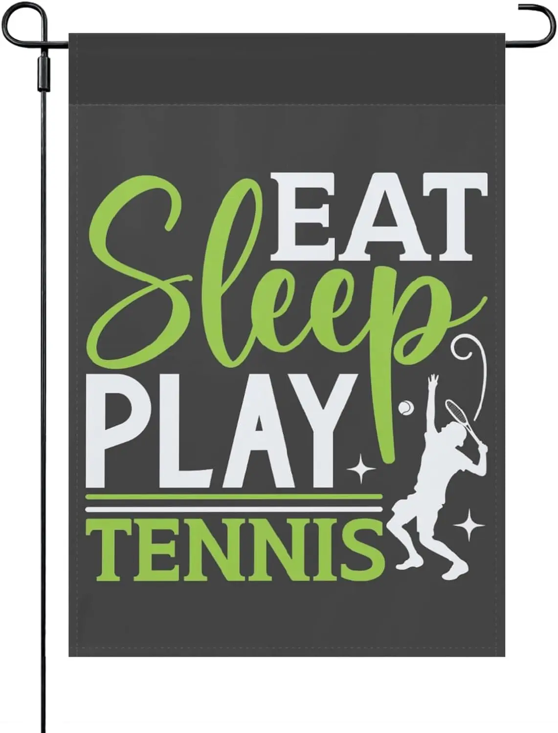 Garden Flag Tennis Play Eat Sleep Yard Flag, Unique Yard Flags Yard Funny Garden Flags Double Sided Yard Decor Tennis Play Eat S