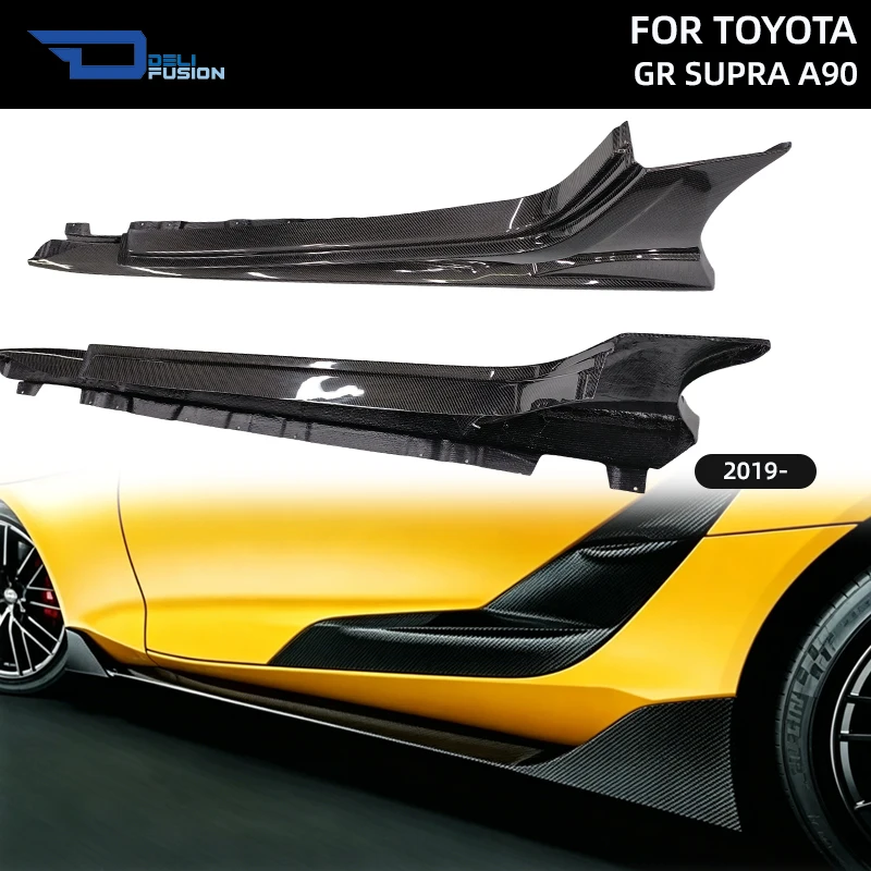 

For 2019+ Toyota GR Supra A90 INGN Spec Style Side Skirt Door Side Extension Panel Exterior Replacement Body Parts