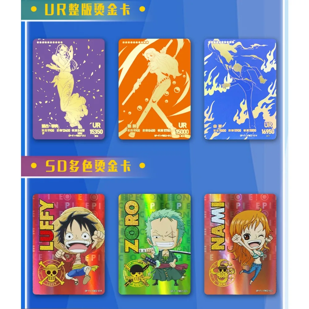 Anime One Piece Card Fishman Island Chapter Luffy Sanji SR Rare Trading Collections Card Game Collectibles Battle Child Gift Toy