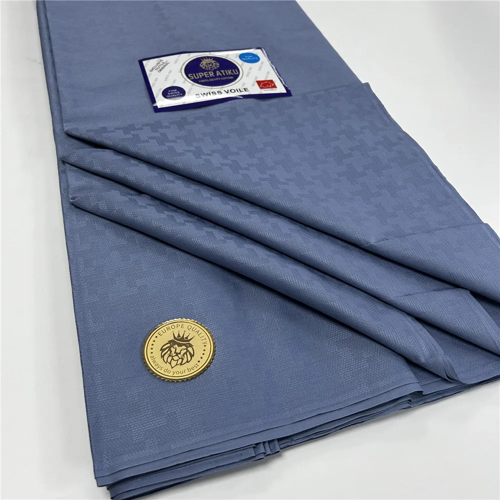 Hot Selling African Atiku Suit Men Fabric Material Nigerian 100% Cotton Shirt New TR Cloth Cotton Material for Man Garment 1588
