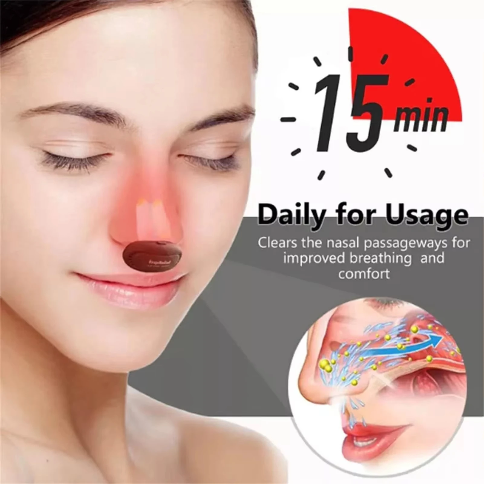 Cross-border intelligent infrared nose opening device laser nose relief device portable nose congestion and nose relief device image 4