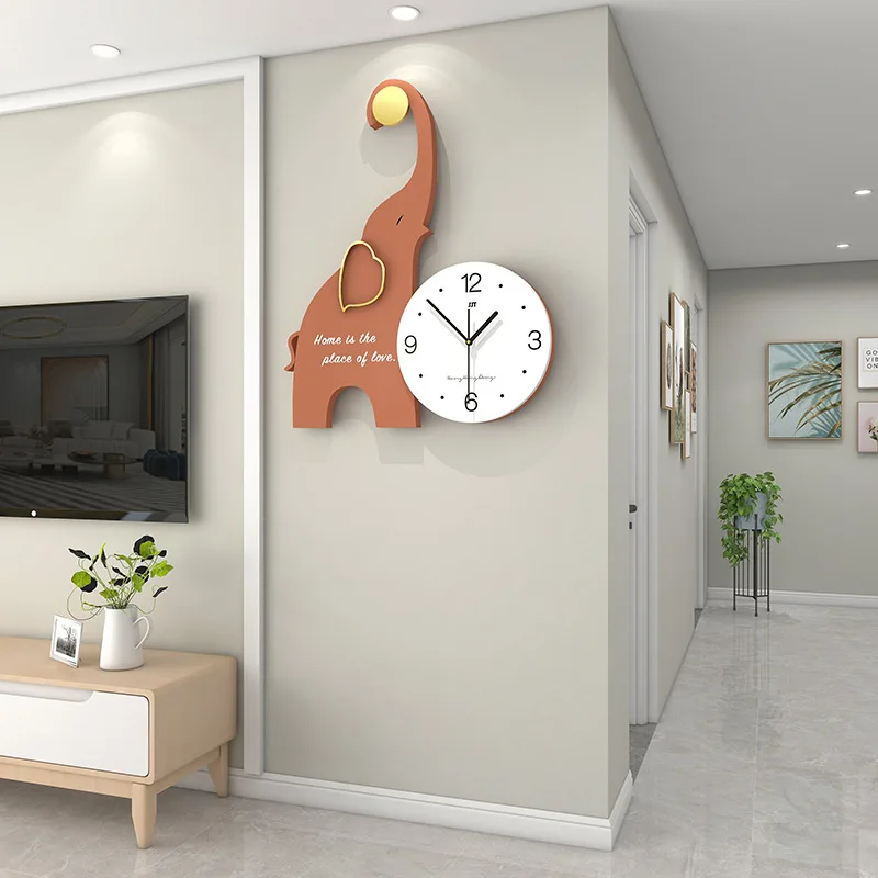 Elephant Restaurant Clock Fashionable and Creative Clock Watch