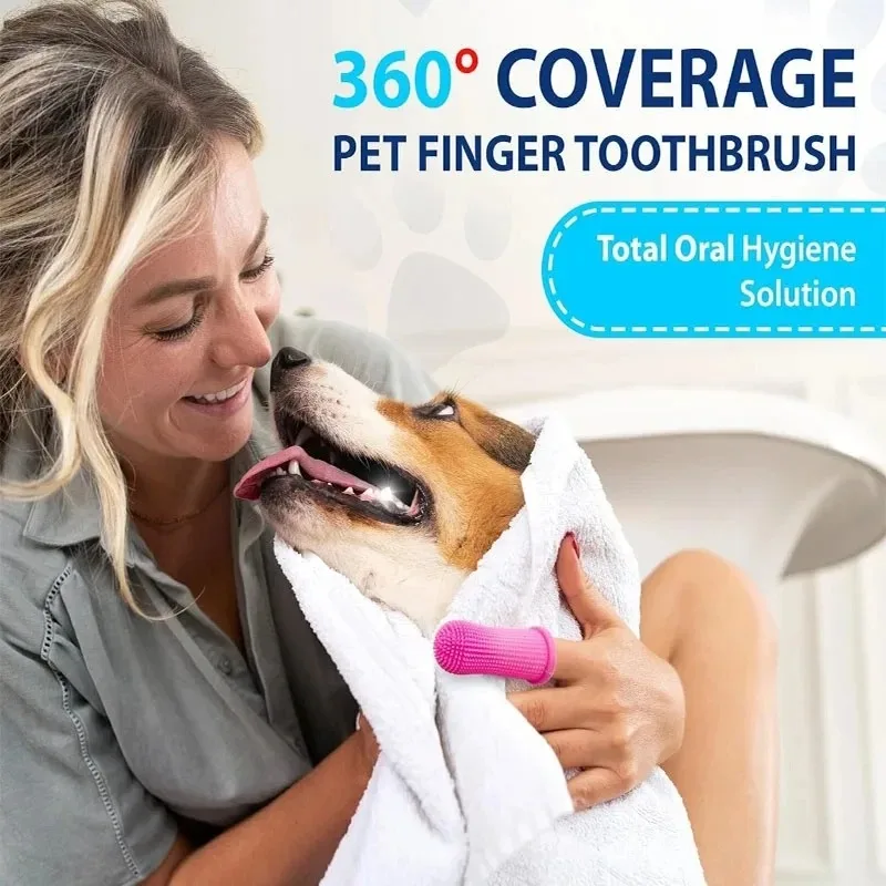 

Набор зубных щеток для пальцев домашних животных, нетоксичный силиконовый инструмент для чистки зубов для собак, кошек, щенков, удаления зубного камня, ухода за неприятным запахом изо рта, чистка