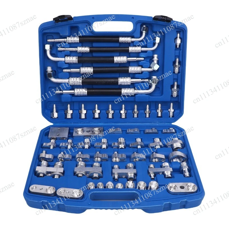 Air Conditioner Leak Detection Tool Repair Kit for Car Truck Auto AC 56pcs/Set Automotive Air Conditioning Leak Test Kit