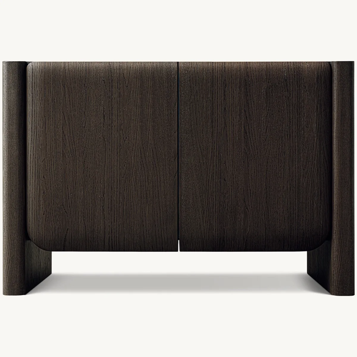 Light luxury simple Nordic solid wood dining side cabinet Italian minimalist locker living room tea cabinet entry entrance entra