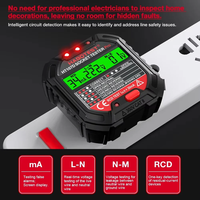 Habotest HT107 Socket Tester Pro Voltage Test RCD 30mA Socket Detector UK EU Plug Ground Zero Line Plug Polarity Phase Check