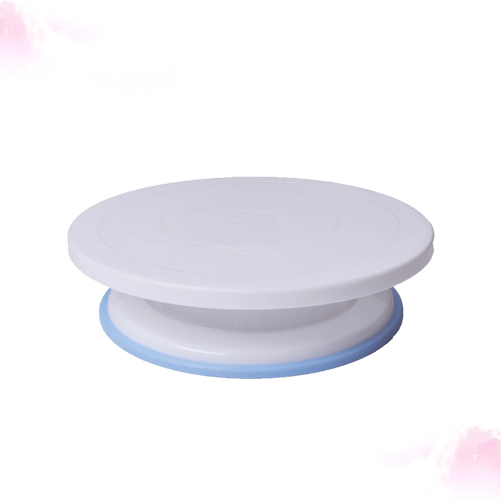 

Plastic Cake St for Decorating 10 Inch Rotating Baking Table Revolving Non Slip Surface Smooth 360 Degree Kitchen