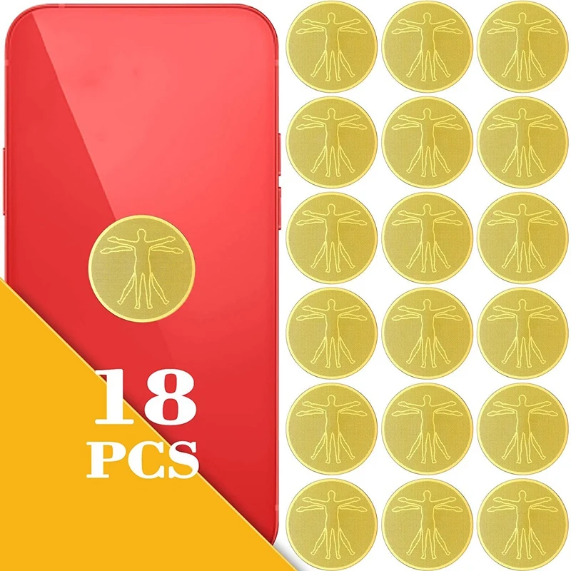 18 adet Anti radyasyon EMF koruma cep telefonu çıkartmalar, telefonlar için elektronik ekipman koruma çıkartmalar, dizüstü bilgisayarlar