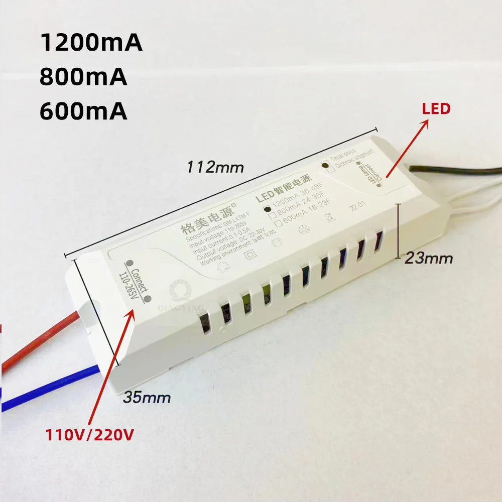 22-30V APP LED Driver GM-LXTM-F Two Lines 2 Color Intelligent Power Supply 600mA 800mA 1200mA 1500mA 1800mA 2400mA 2700mA 3000mA