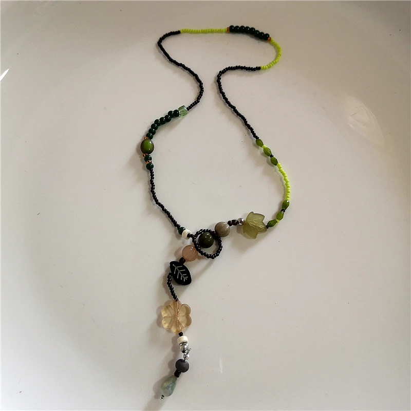 Kpop Boho Bunte Kirsche Herz Stern Anhänger Peart Choker Halskette Für Frauen Süße Ästhetische Y2K Harajuku Schmuck Zubehör – Detail 10