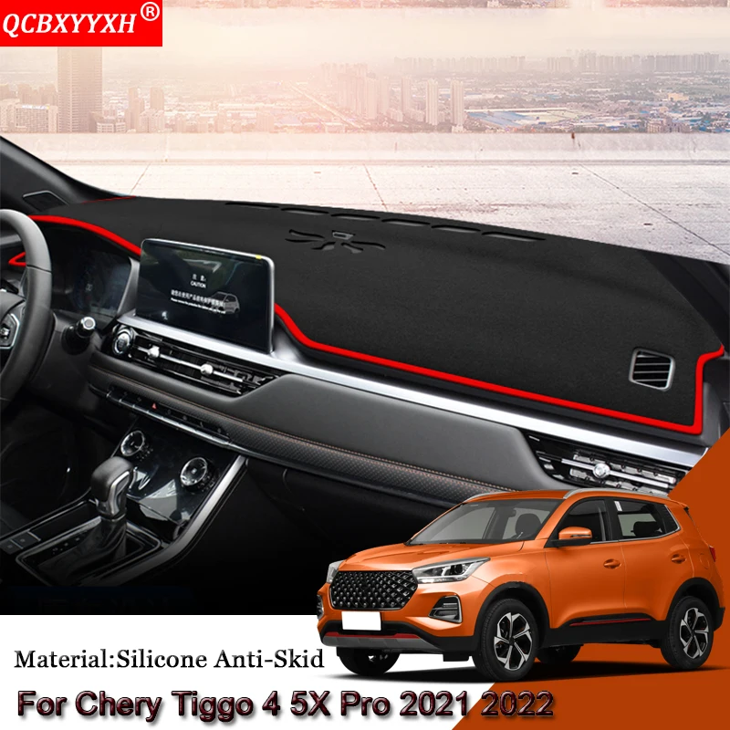 

Car Styling Dashboard Protective Mat Shade Cushion Pad Rose Carpet Mat Cover Accessories For Chery Tiggo 4 5X 8 Pro 2021 2022