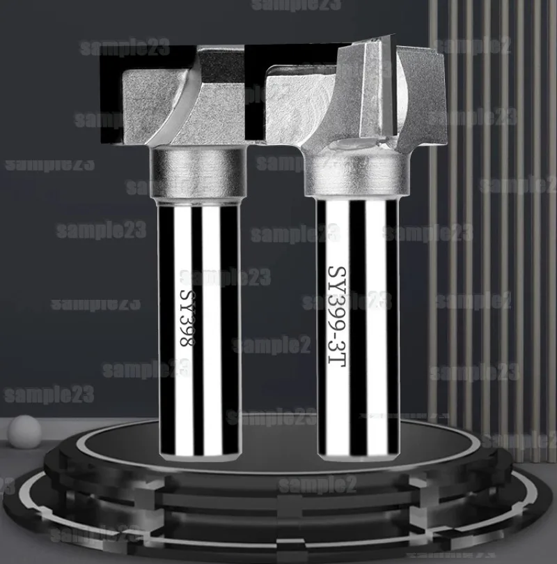 3T/4T PCD Shank Diamond Cleaning Bottom End Mill Woodworking Cutter Slotter Machine CNC Engraving Tool Router Bit