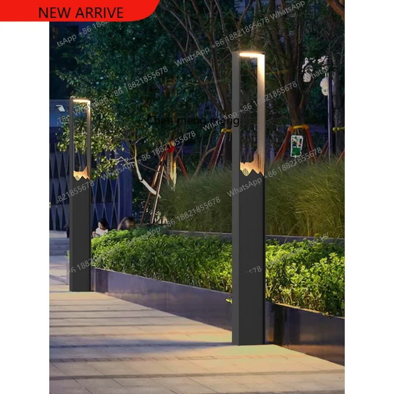 

Уличный солнечный светильник на высокой опоре для китайских дворов, водонепроницаемый ландшафтный светильник для вилл и жилых комплексов, садовый светильник для китайских сообществ