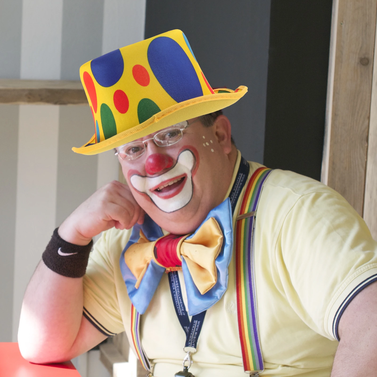 

Clown Hat Novelty Adult Headband Colorful Non Woven Fabric Child Hat Unisex Breathable Lightweight Performance Stage Dances