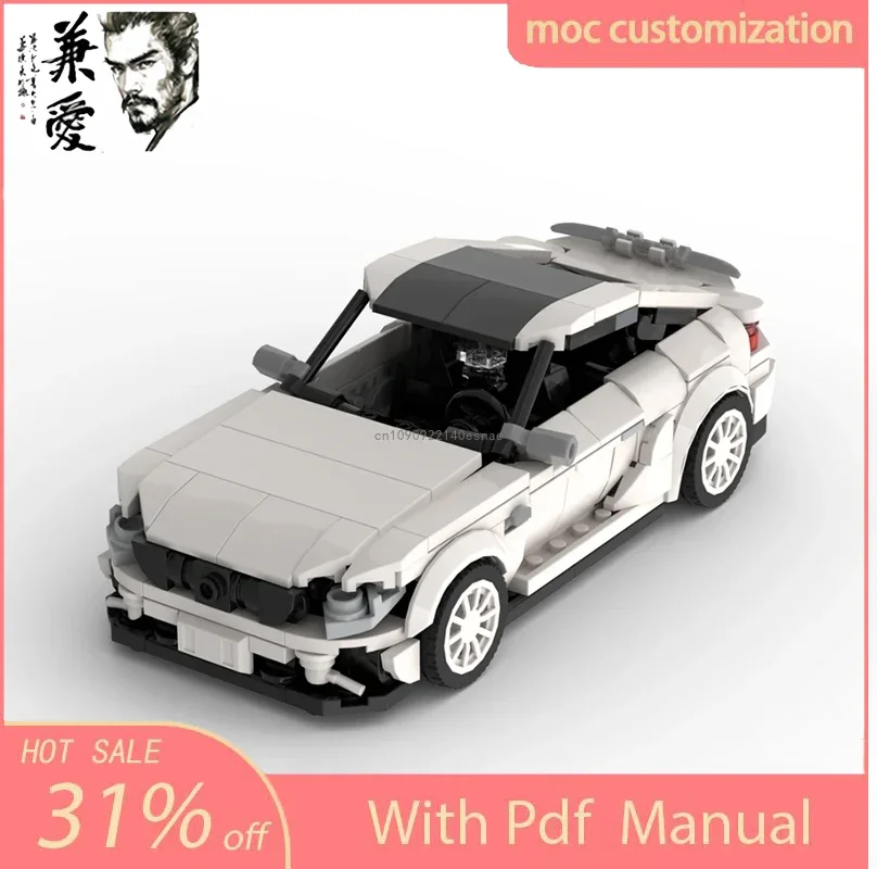 

Горячий MOC Speed Champion City Car Mercede Supercar, строительные блоки, кирпичная гоночная техника, креативные гаражные игрушки, подарки на день рождения