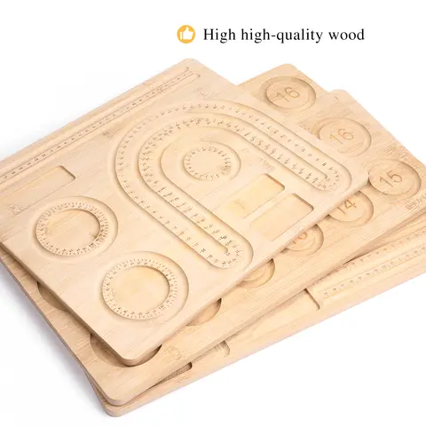 Beads Tools Wooden Flocked Beading Tray DIY Bracelet Necklace Jewelry Making Beading Organizer Gray Bead Board Measuring Tools