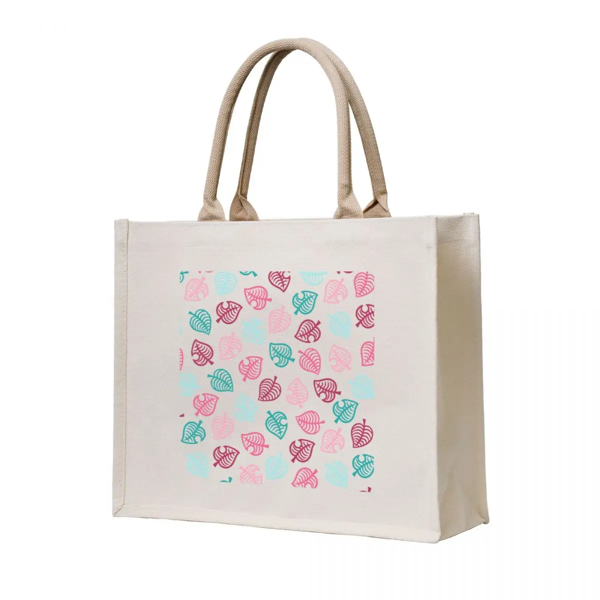 

Animal motif pink Tote Bag tote bag men's custom fabric bag Shopper handbag reusable grocery bags