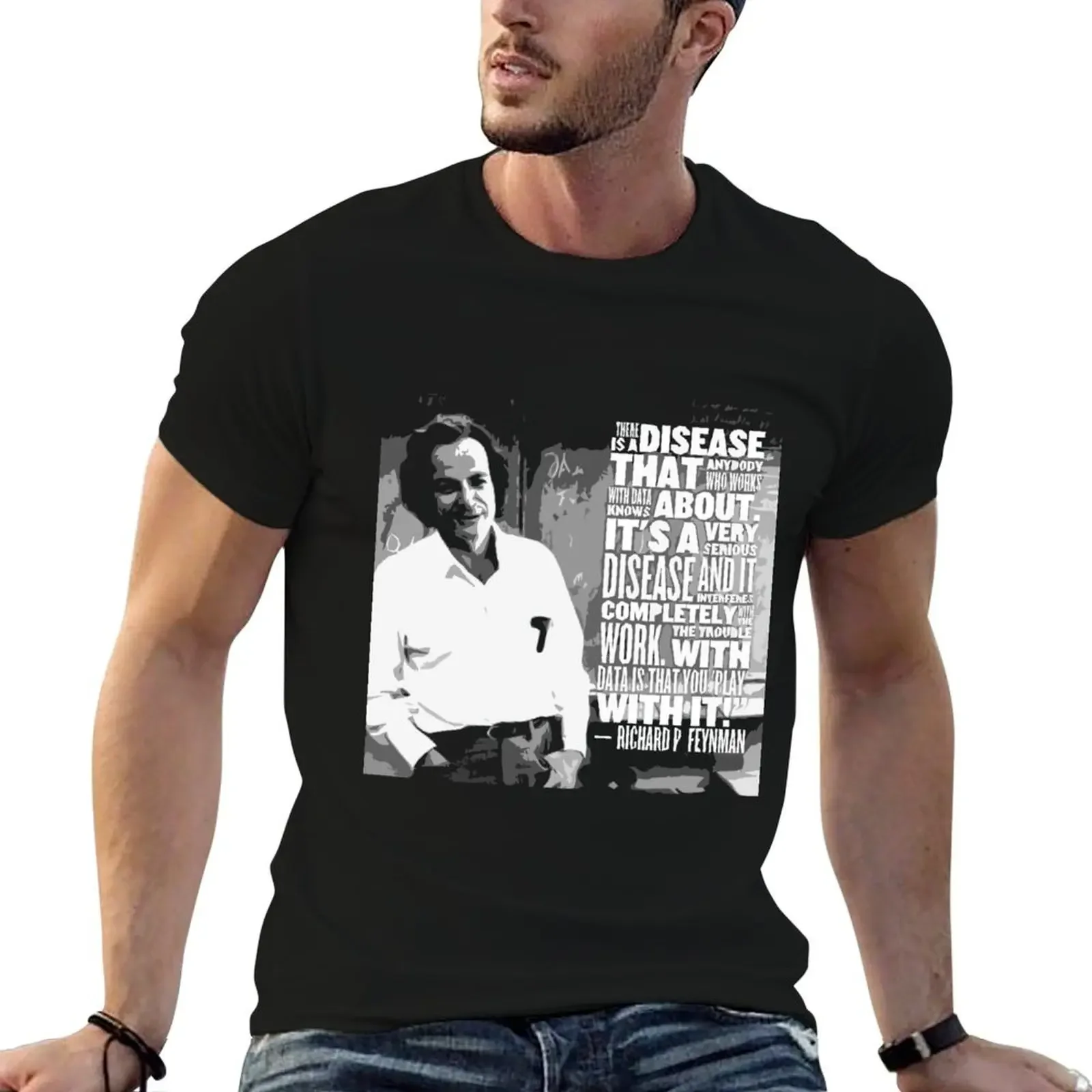 

RICHARD FEYNMAN QUOTE T-Shirt for a boy rapper graphic tees quick drying t shirts men