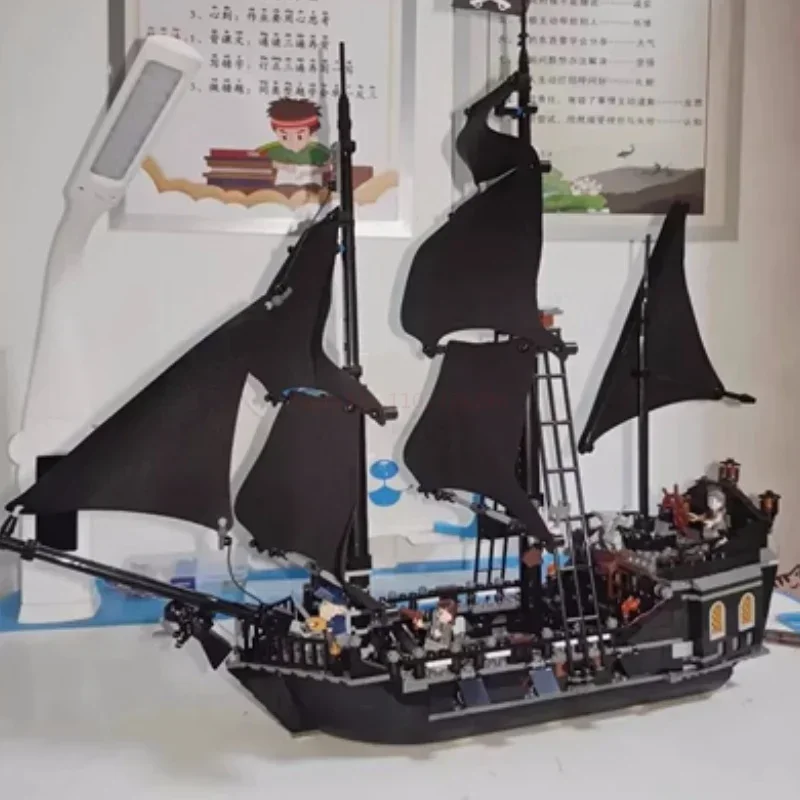 In Stock Diy Pirates Of The Caribbean Building Blocks Toy Black Pearl Ship Model Toys Building Blocks Birthday Christmas Gifts