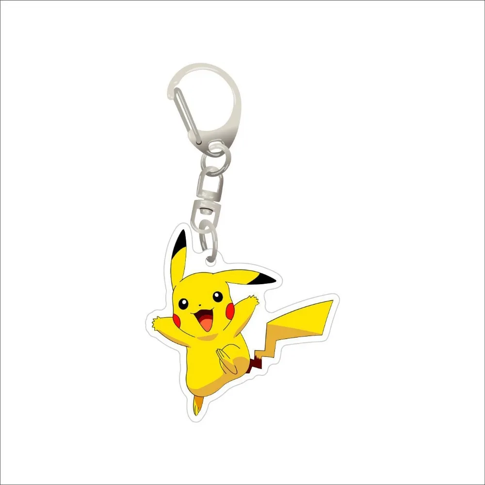 🌟Coleção de chaveiros acrílicos Pokémon, Pikachu, Ducklett, Squirtle, Jigglypuff Pins elegantes para bolsas e chaves Encomende agora!