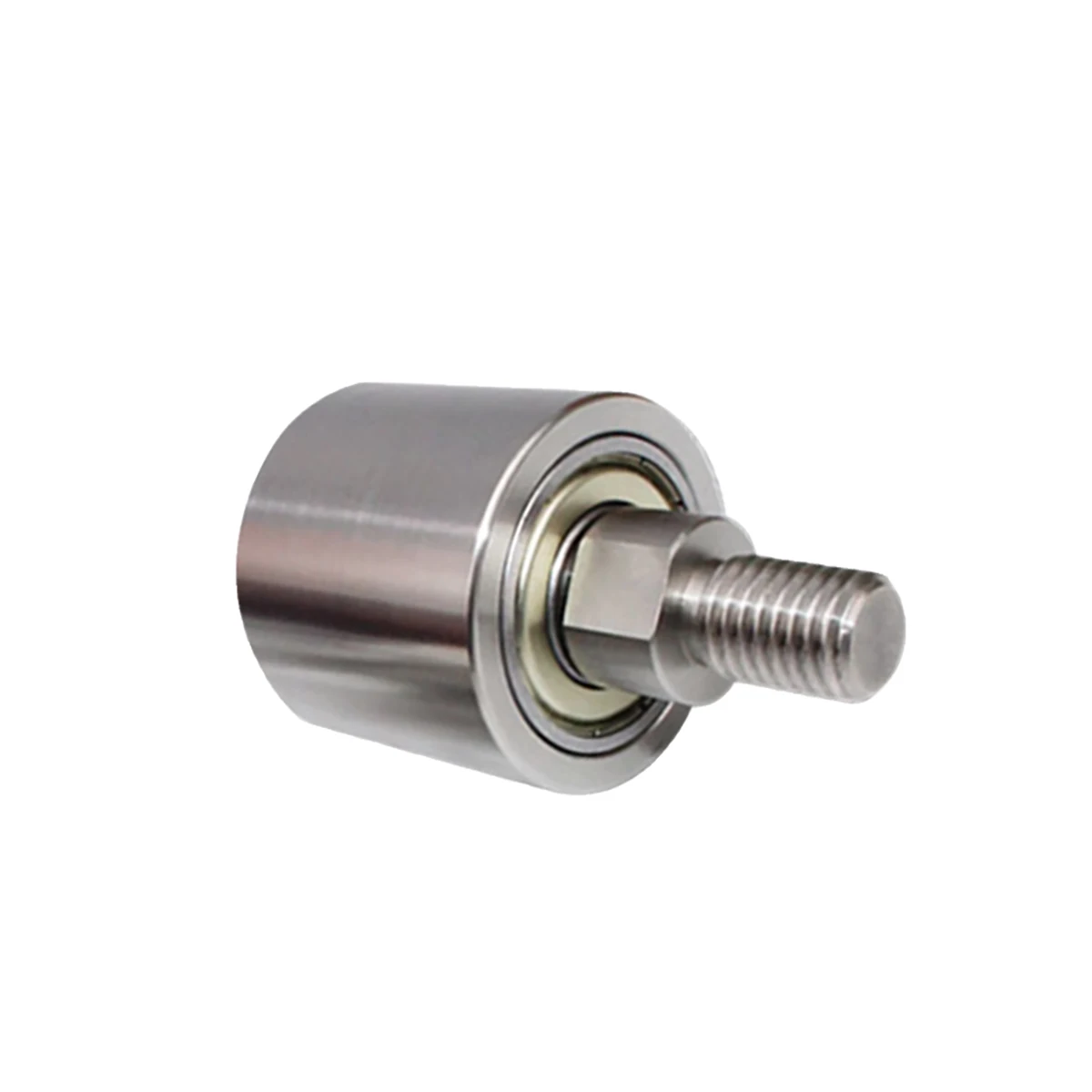 

M8M10M12 Stainless Steel Single-Tooth Roller Vertical Guide Wheel for Sanding Belt Machine,Double-Bearing Roller with Shaft