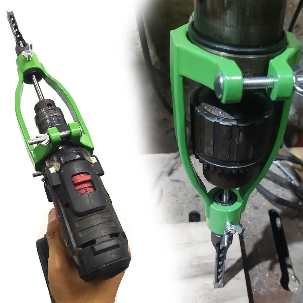Broca de Buraco Quadrado Adaptador de Suporte Fixo Joint Mortiser Bit Tenon Converter Pressione Broca de Mão Anexo Novo