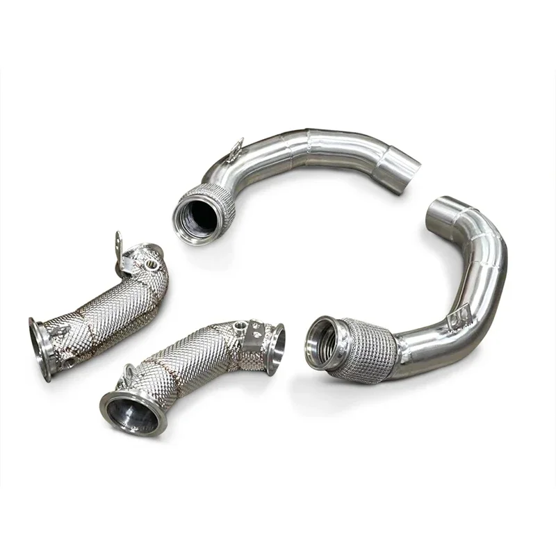 High flow For BMW M5 F90 4.4T 2018-2023 Stainless Steel Exhaust pipe Auto parts Substitutions downpipe exhaust header converter