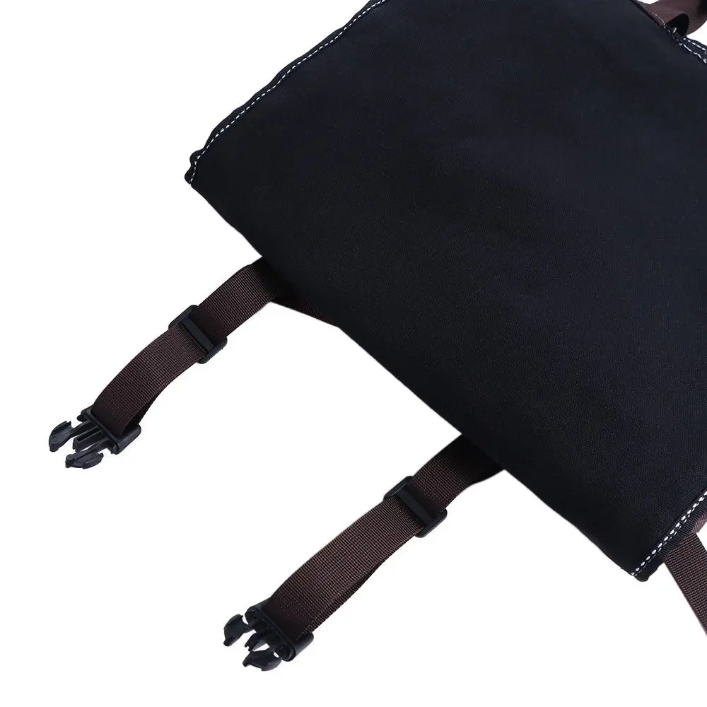 

Прочная сумка-ролл для инструментов из вощеного холста, водонепроницаемая, с 15 карманами, для удобной транспортировки и максимального хранения