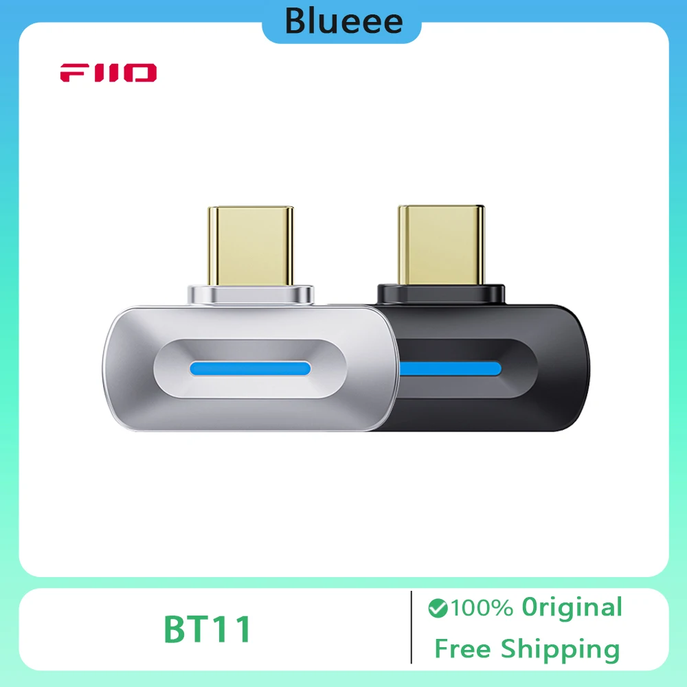 Fiio Bt11 Type-C Bluetooth 5.4 zender voor mobiele gamespeler Draagbare draadloze hoofdtelefoon Ondersteuning Ldac Aptx Adaptive