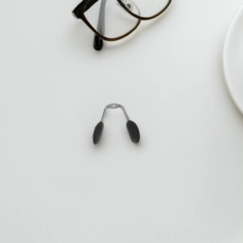 3Pcs Integrated Nose Pad Bridge for Eyeglasses Screw in Design Stable Non Slip Nose Support Replacement Compatible with Most